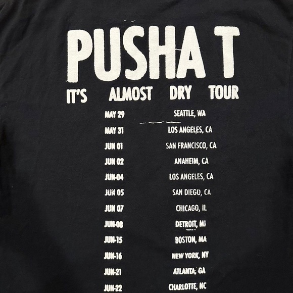 Pusha T You Know Who the Villian Is It’s Almost Dry Black T-Shirt - Picture 8 of 8